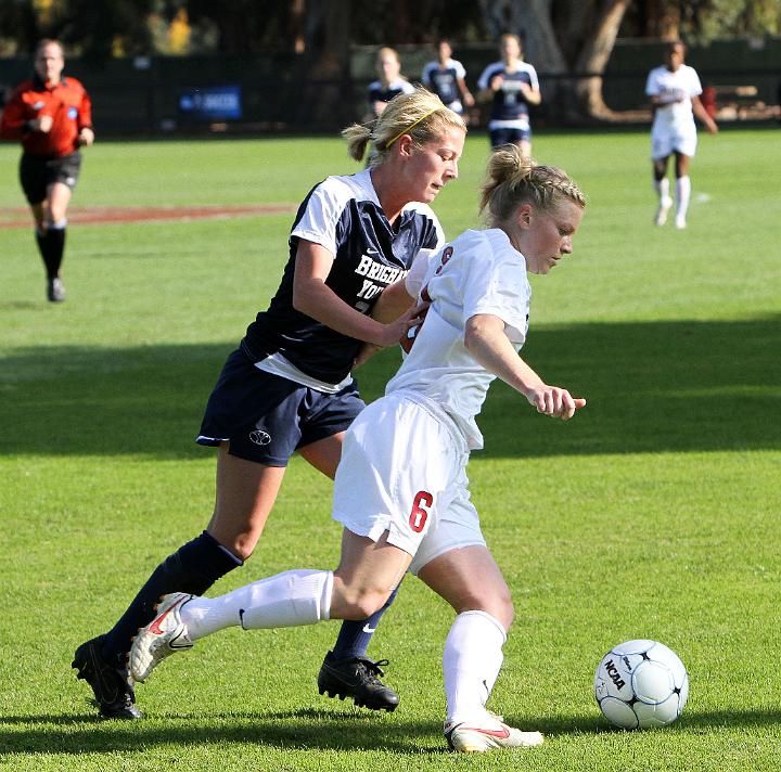 011NCAA BYU vs Stanford-.JPG - 2009 NCAA Women's Soccer Championships second round, Brigham Young University vs. Stanford. Stanford wins 2-0 and advances to the round of 16.